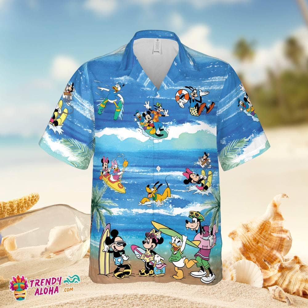 Mickey mouse and friends hawaiian shirt on sale