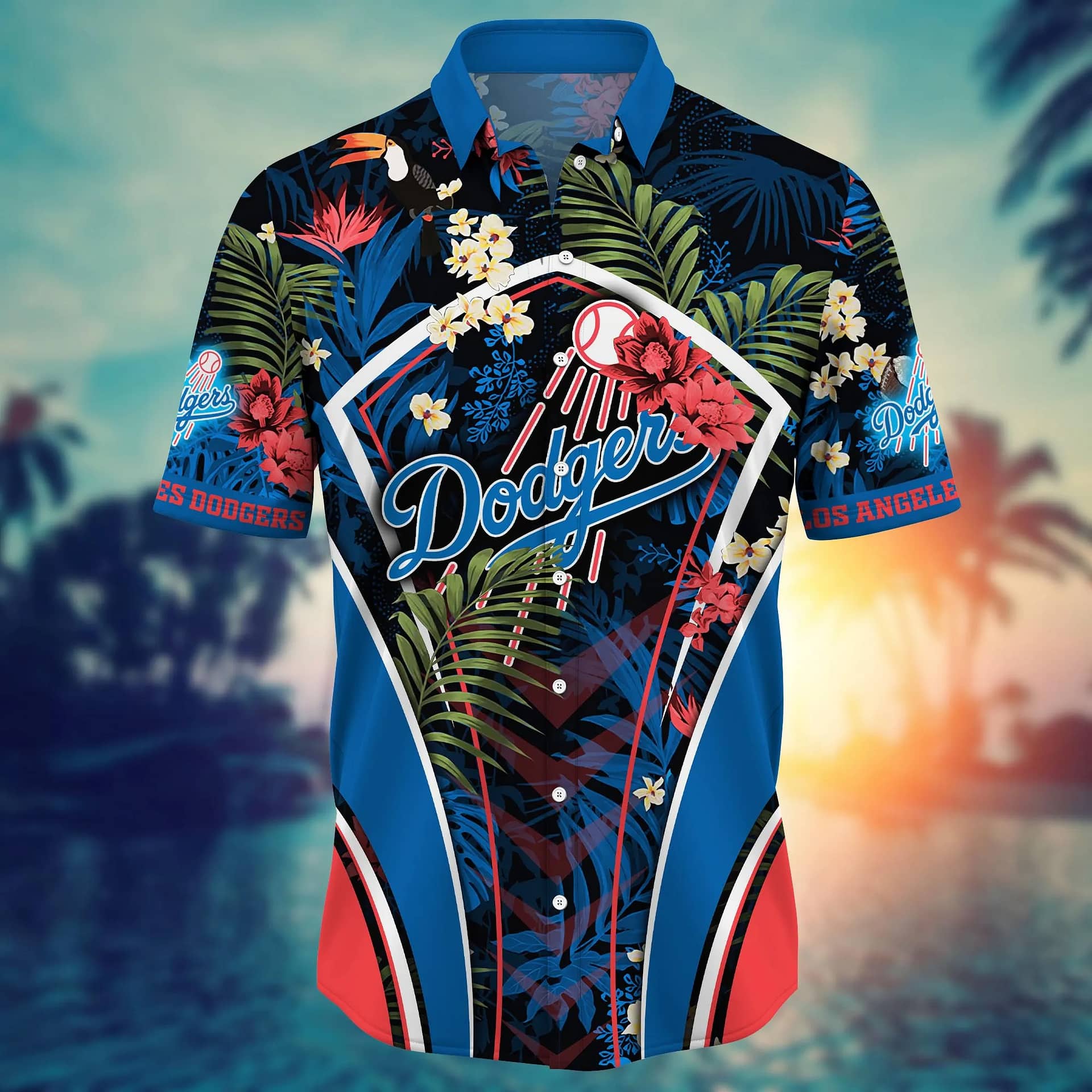 Tommy Bahama Los Angeles Dodgers MLB Hawaiian Shirt, Aloha