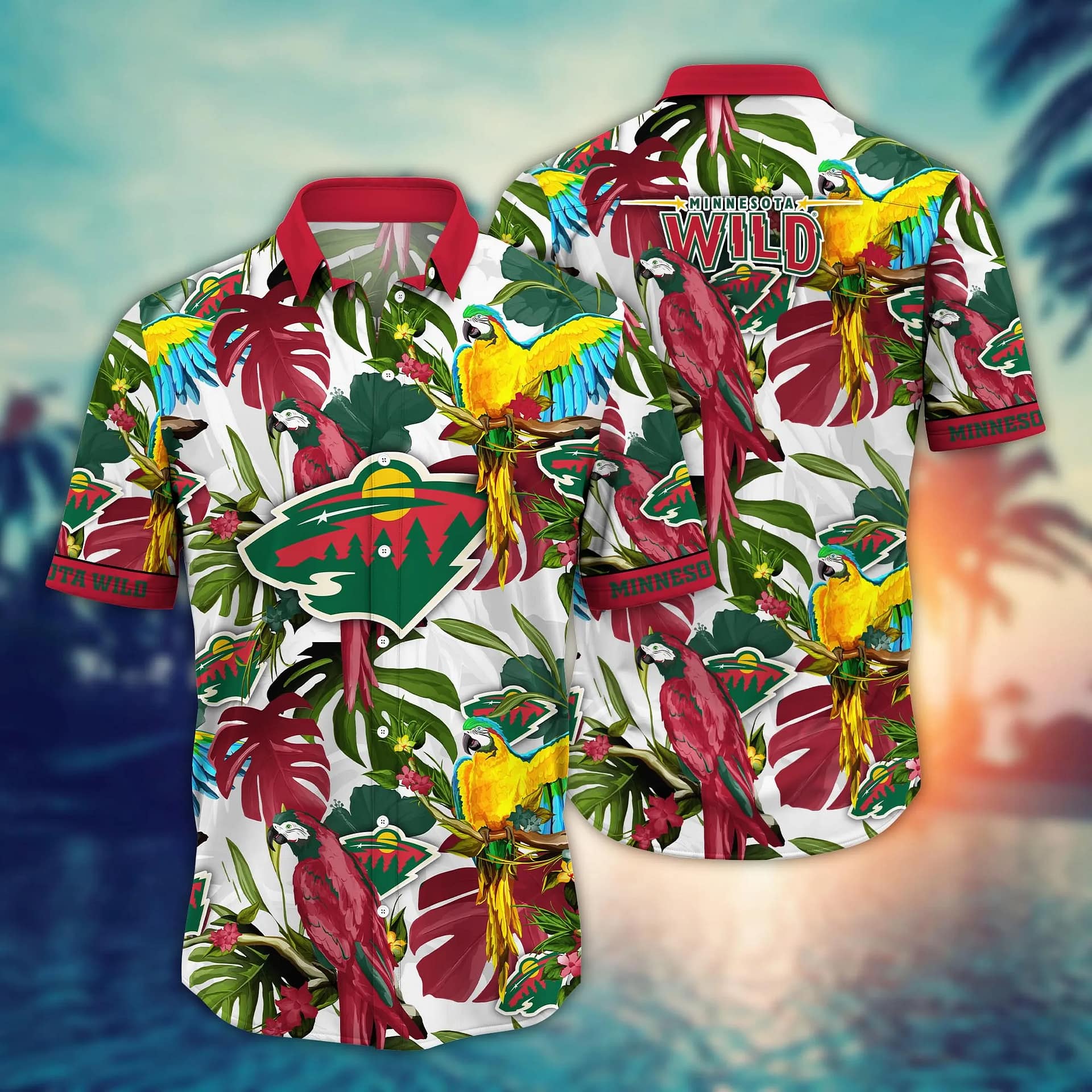 Minnesota wild hawaiian jersey on sale