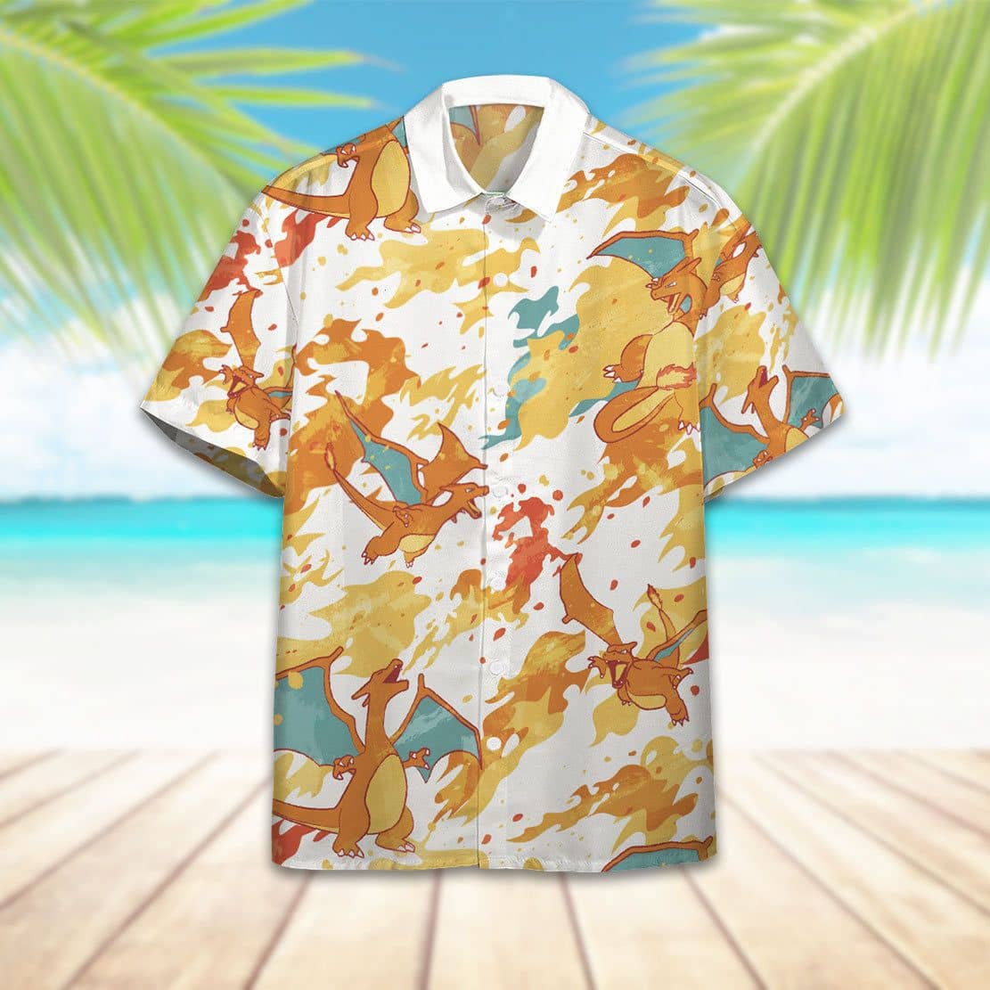 Pokemon outlet Fire Hawaiian Shirt